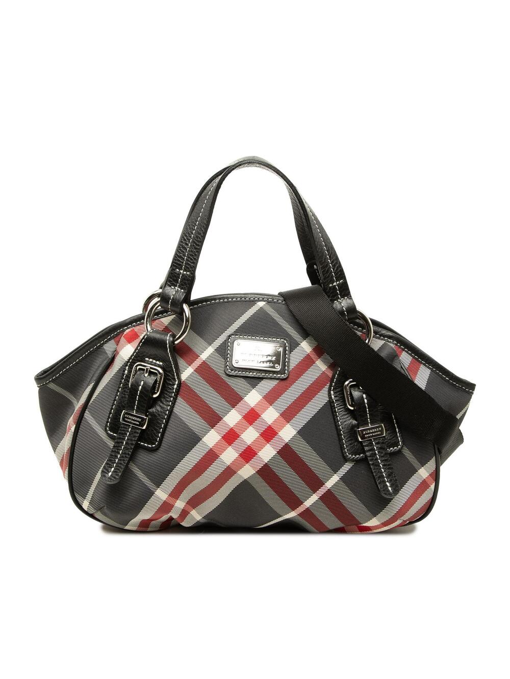 Burberry Supernova Check Nylon Satchel #375337B36B